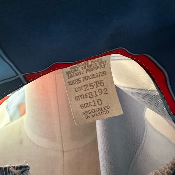 Women’s Vintage 1970s Geometric Mod Style Button Up Blouse Made in Mexico - Picture 5 of 5